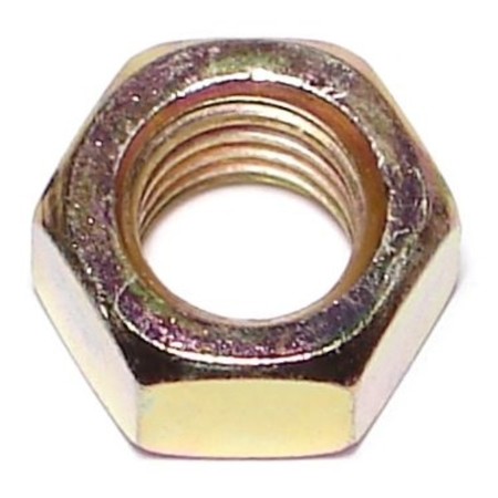 MIDWEST FASTENER Hex Nut, 1/2"-13, Steel, Grade 8, Zinc Yellow, 25 PK 03719